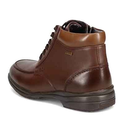 【GORE-TEX】 マドラスウォーク madras Walk 防水 防滑 4E ゴアテックスフットウェア 幅広カジュアルブーツ SPMW5478 BROWN 25.0